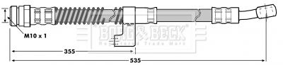BORG & BECK Тормозной шланг BBH7010
